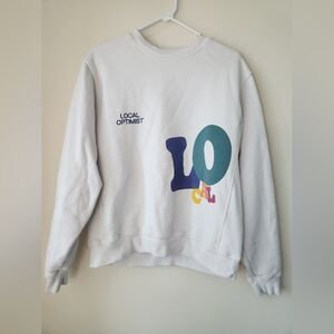White Local Optimist Sweatshirt
